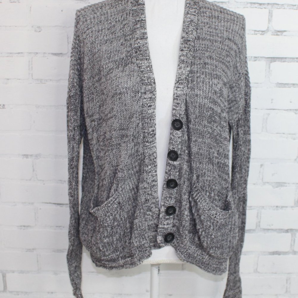 Forever 21 Grey Button Up Sweater // Fall Sweater